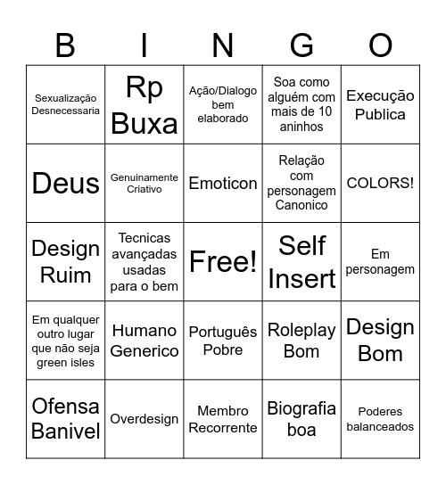 Pulse Bingo BR Bingo Card
