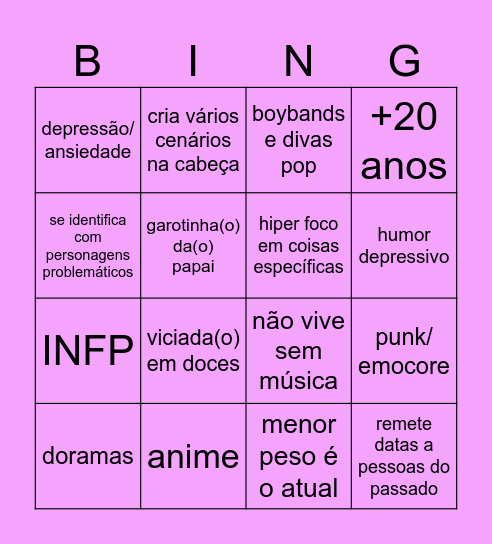 @yumekozoldyck's Bingo Card