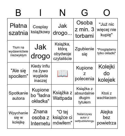 TDK Bingo Card