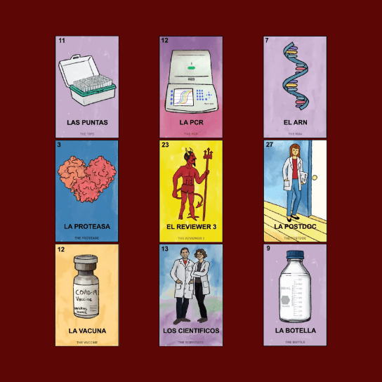 Loteria Cientifica Bingo Card