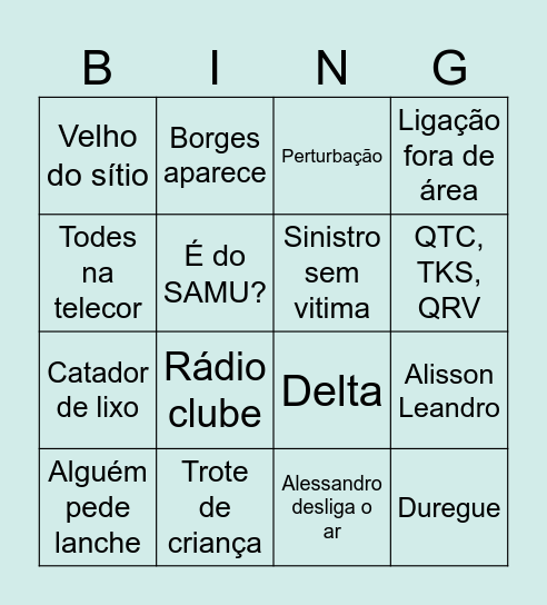 Bingão Bingo Card