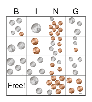 Money Bingo Card