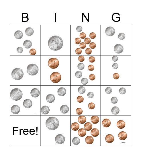 Money Bingo Card