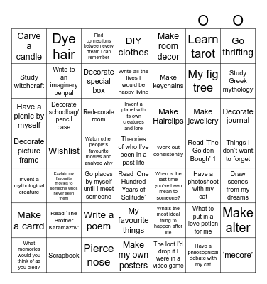 Holidays Bingo Card