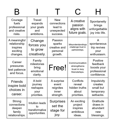 Sagittarius ♐️ | Cancer ♋️ | Aries ♈️ Bingo Card