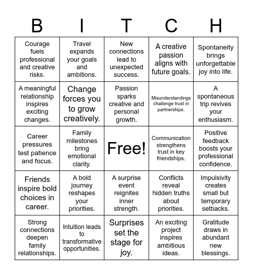 Sagittarius ♐️ | Cancer ♋️ | Aries ♈️ Bingo Card