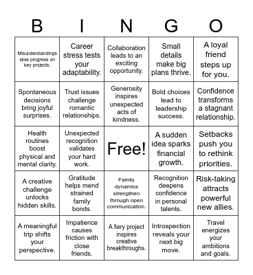 Leo ♌️ | Aries ♈️ | Virgo ♍️ Bingo Card