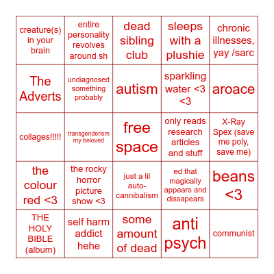 cvts' bingo yippie Bingo Card