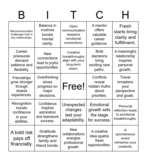 Gemini ♊️ | Libra ♎️ | Aries ♈️ Bingo Card
