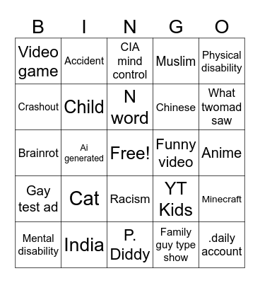 IG Reels Bingo Card