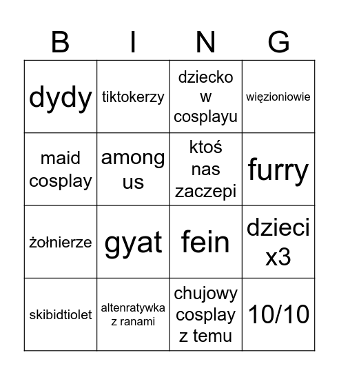 Bingo Card