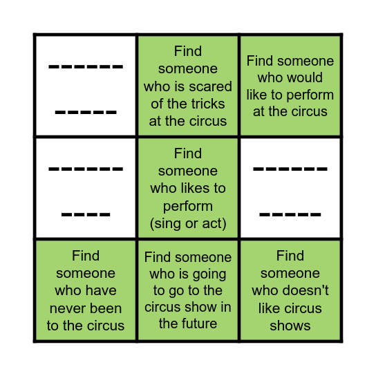 Find someone who Bingo Card