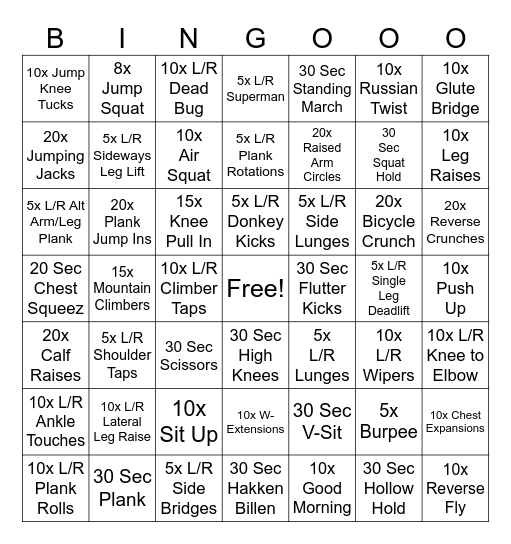 Bootcamp Bingo Card