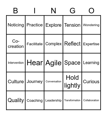 OD Bingo Card