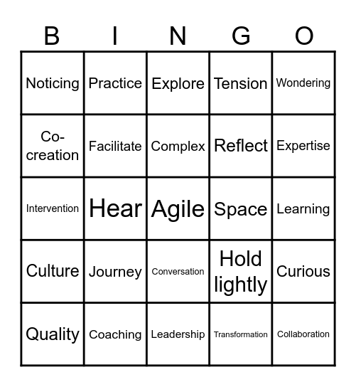 OD Bingo Card