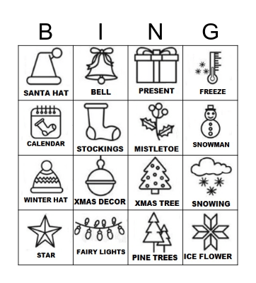 XMAS BINGO Card