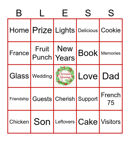 Blessings Bingo Card