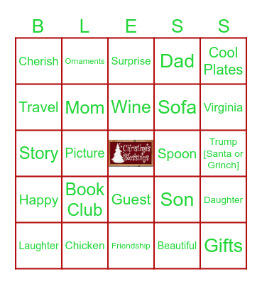 Blessings Bingo Card