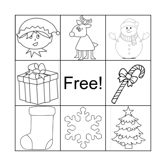 Christmas Bingo Card