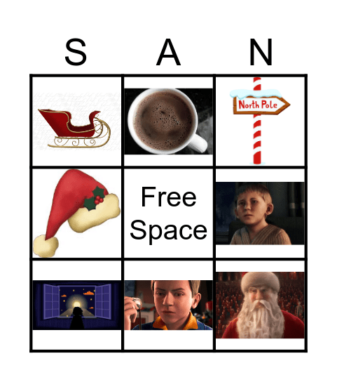 POLAR EXPRESS Bingo Card