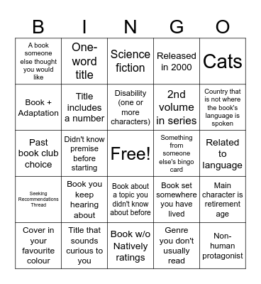 2025 Korean Reading Challenge Bingo Card