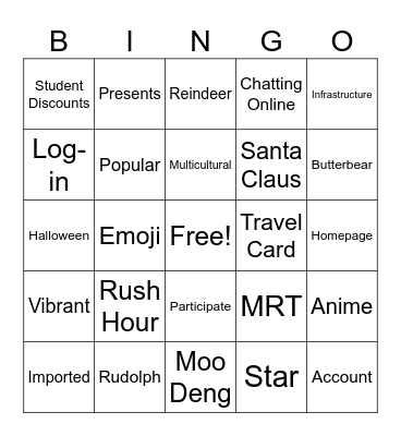 M2 Units 5 & 6 Review Bingo Card