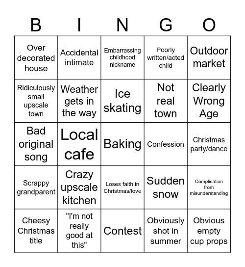 Christmas Bingo Card