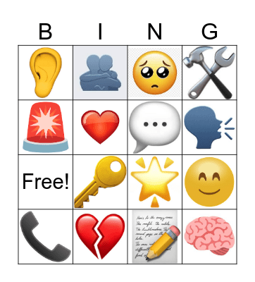 QPR EMOJI BINGO Card