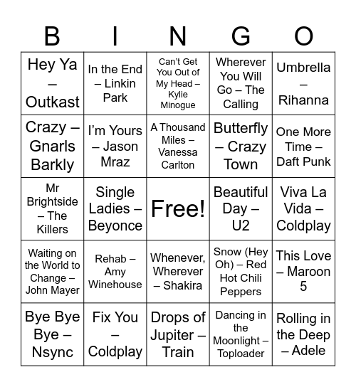 2000s-music-bingo-card