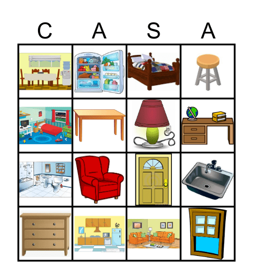 La Casa Bingo Card