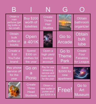 🩷 2025 Bingo Card 💙 Bingo Card