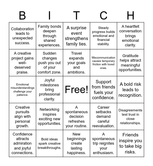 Gemini ♊️ | Aquarius ♒️ | Leo ♌️ Bingo Card