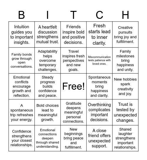 Capricorn ♑️ | Gemini ♊️ | Scorpio ♏️ Bingo Card