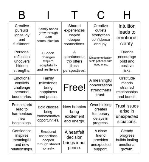 Capricorn ♑️ | Gemini ♊️ | Scorpio ♏️ Bingo Card