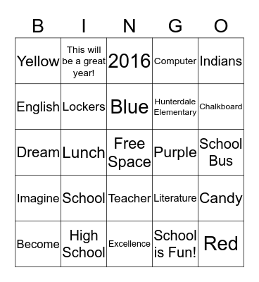 Let's Play Bingo!! Bingo Card