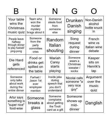 Ono-Jule Bingo! Bingo Card