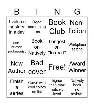 Natively BING(O) 2024 Bingo Card