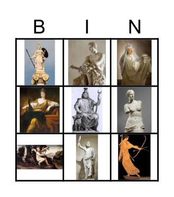 Dei deaeque Bingo Card