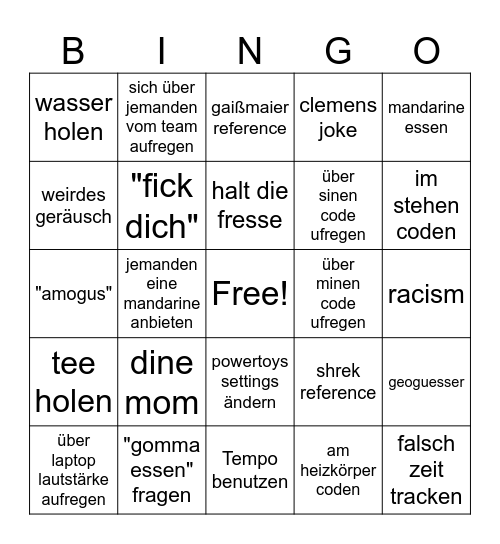 Jonas Bingo Card