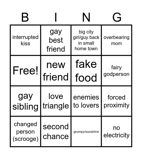 cringe fest Bingo Card