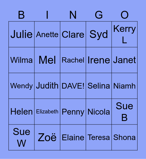 WTF Bingo Card