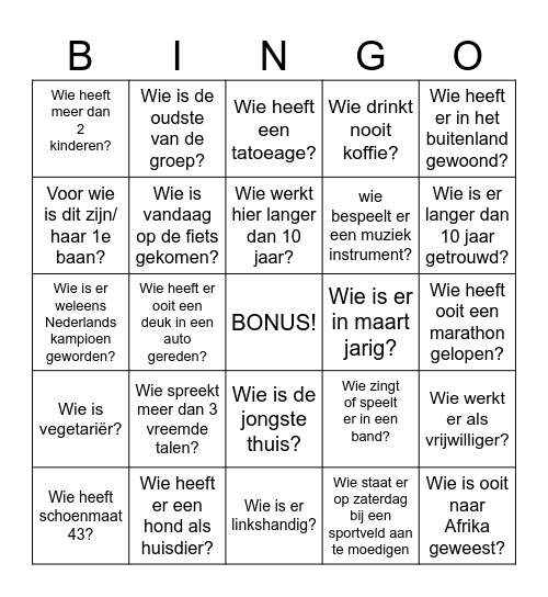 Leer-je-collega's-kennen-BINGO Card