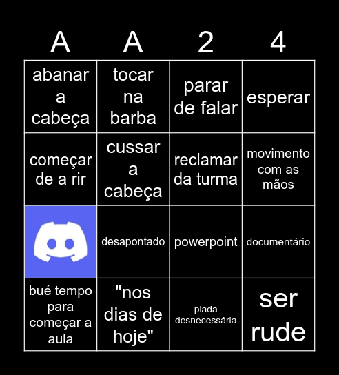 Teoria do design - Antonio Arroio 2024 Bingo Card