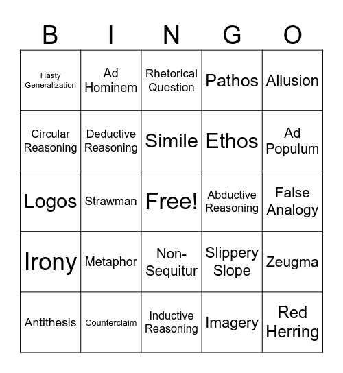 CRM 2.2 Bingo Card