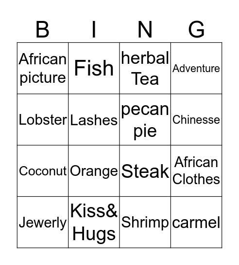 Victoria Birthday Bingo Card