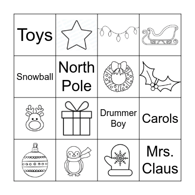 Christmas Bingo Card