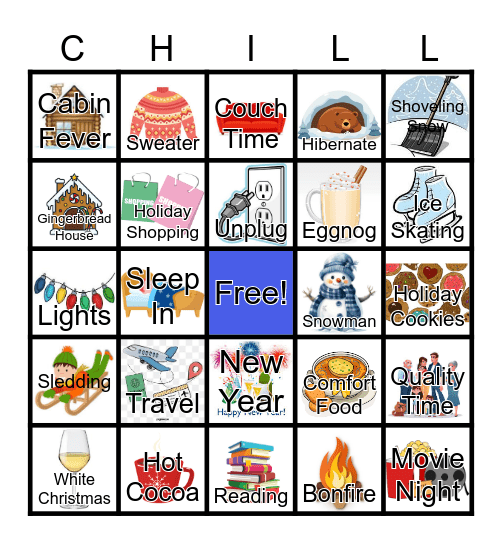 FMS Teachers On Winter Break Bingo Card