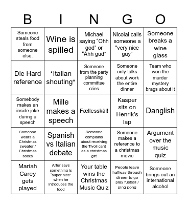 Ono-Bingo Card