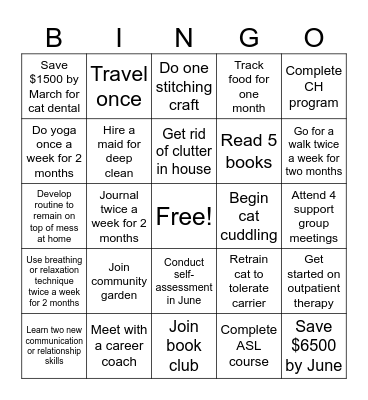 2025 Bingo Card