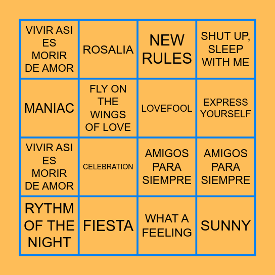 BINGO MUSICAL 3K REAL ESTATE Bingo Card